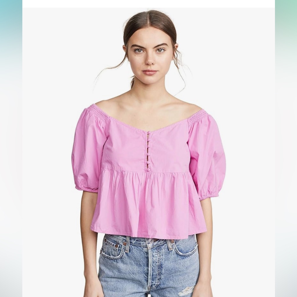 Free People Women's Veronica Sweetheart Blouse S